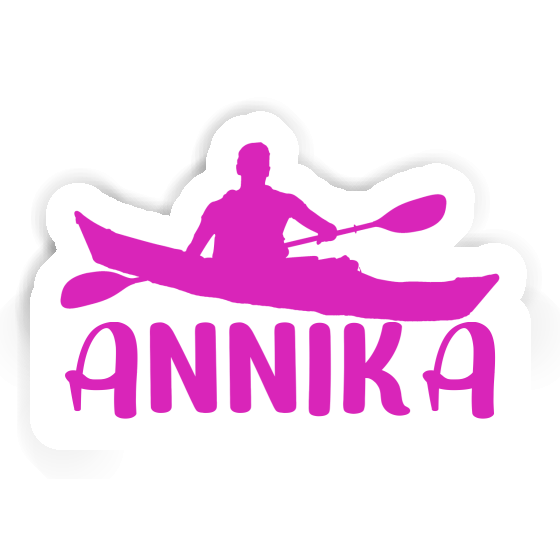 Annika Autocollant Kayakiste Laptop Image