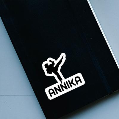 Sticker Karateka Annika Laptop Image