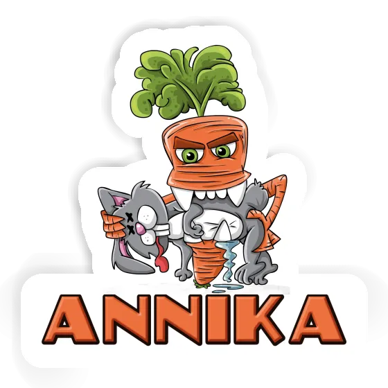 Monster Carrot Sticker Annika Notebook Image