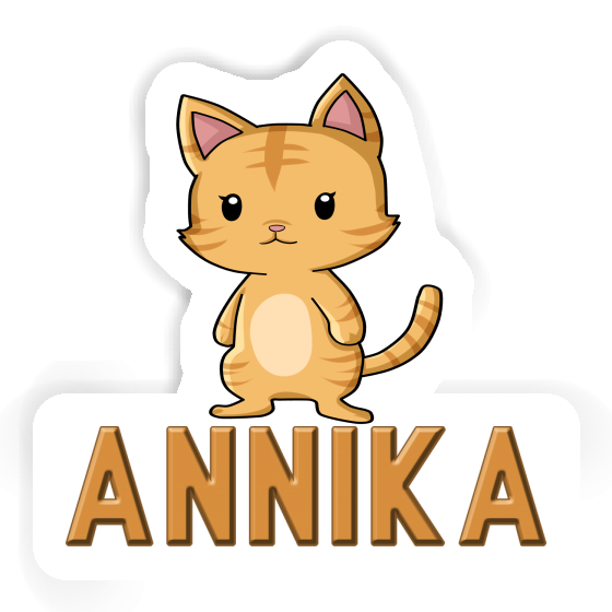 Annika Autocollant Chaton Laptop Image