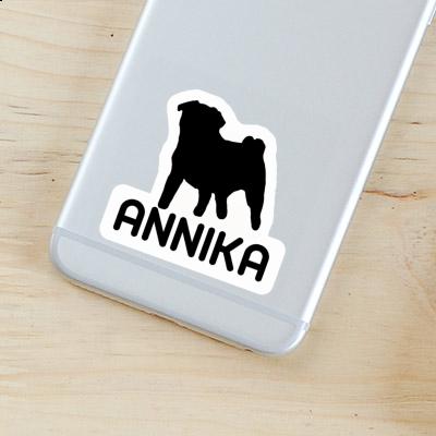 Pug Sticker Annika Laptop Image