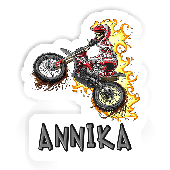 Sticker Annika Motocross Rider Notebook Image