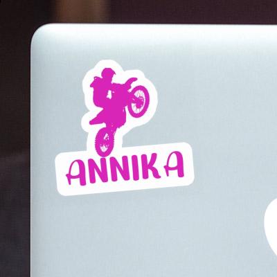 Sticker Annika Motocross Rider Laptop Image