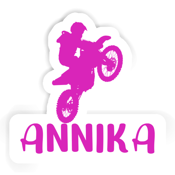 Sticker Annika Motocross Rider Laptop Image