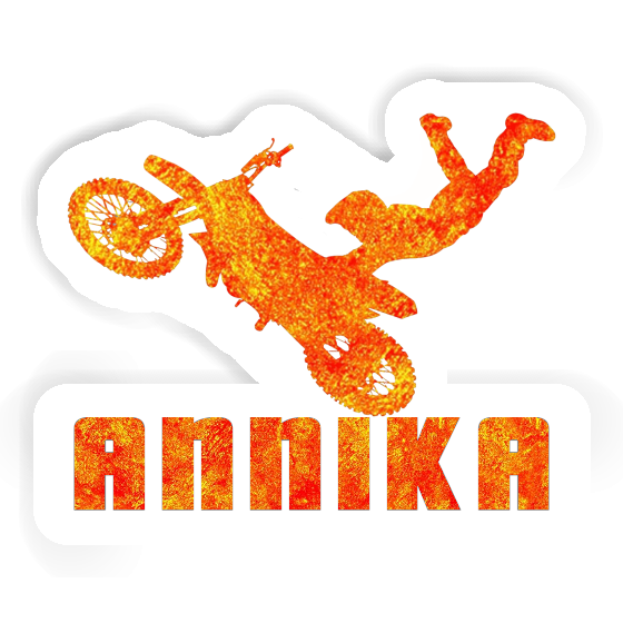 Sticker Motocross Rider Annika Laptop Image