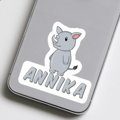 Autocollant Rhinocéros Annika Laptop Image