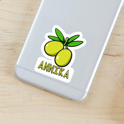 Annika Sticker Olive Notebook Image