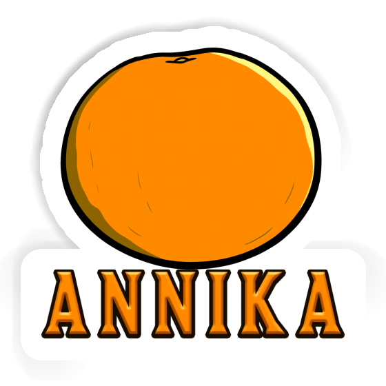 Annika Sticker Orange Notebook Image