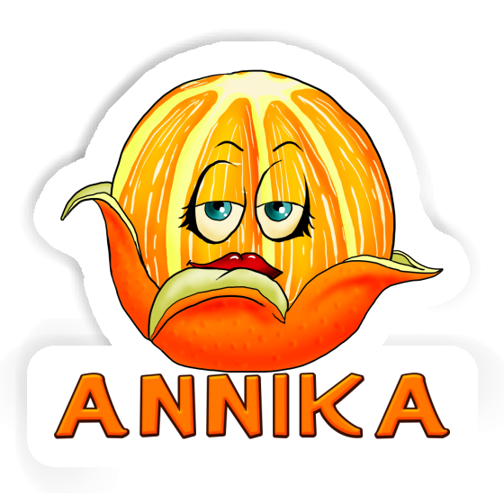 Annika Sticker Orange Gift package Image