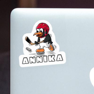 Annika Sticker Ice Hockey Penguin Notebook Image