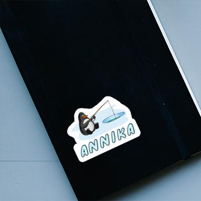 Fishing Penguin Sticker Annika Notebook Image