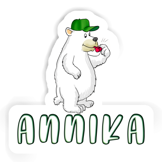 Annika Sticker Ice Bear Laptop Image