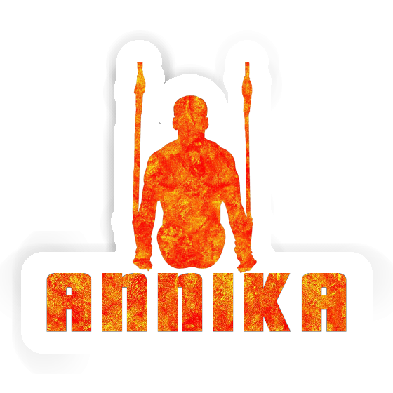 Sticker Ring gymnast Annika Laptop Image