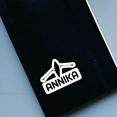 Annika Sticker Ruderboot Notebook Image