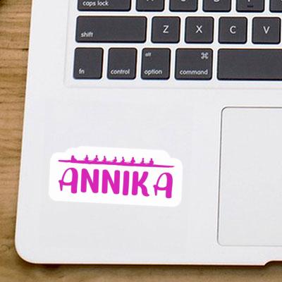 Aufkleber Annika Ruderboot Notebook Image