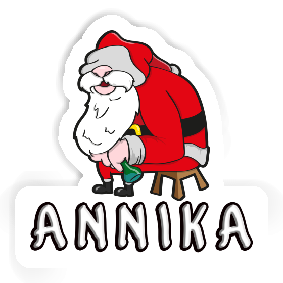 Santa Sticker Annika Laptop Image