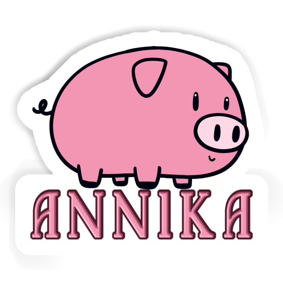 Sticker Annika Pig Image