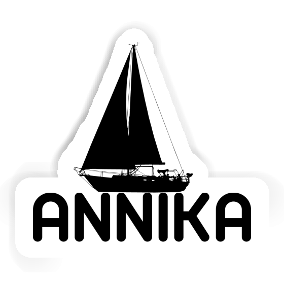 Aufkleber Annika Segelboot Image