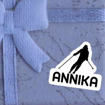 Skier Sticker Annika Laptop Image