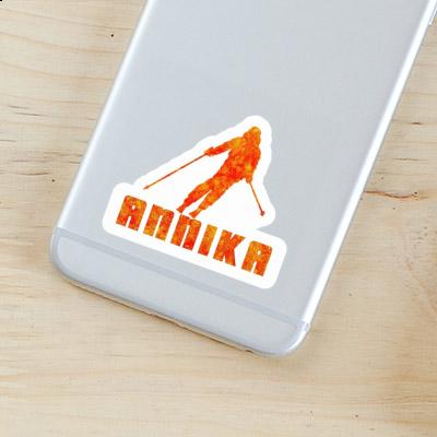 Sticker Skifahrerin Annika Laptop Image