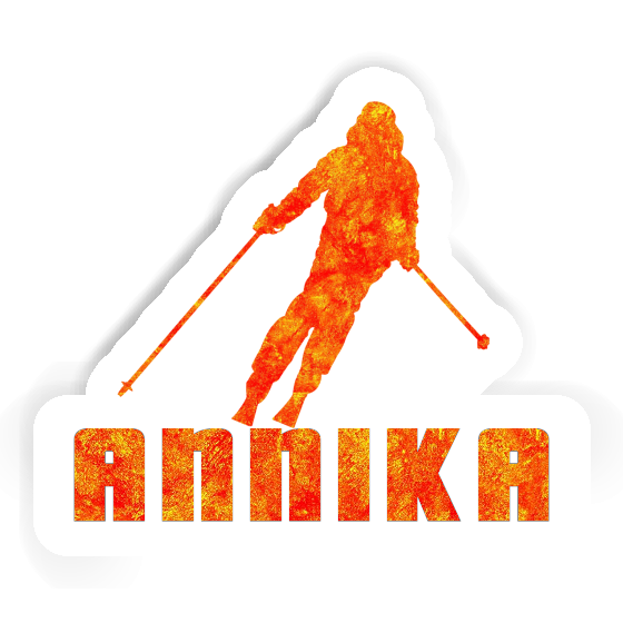 Sticker Skifahrerin Annika Notebook Image