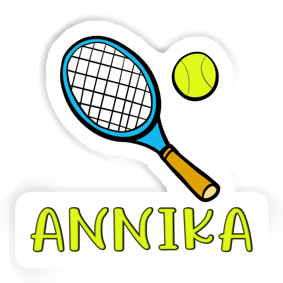 Tennisschläger Aufkleber Annika Laptop Image