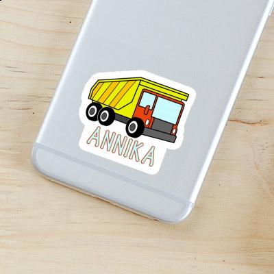 Annika Sticker Dump Truck Laptop Image