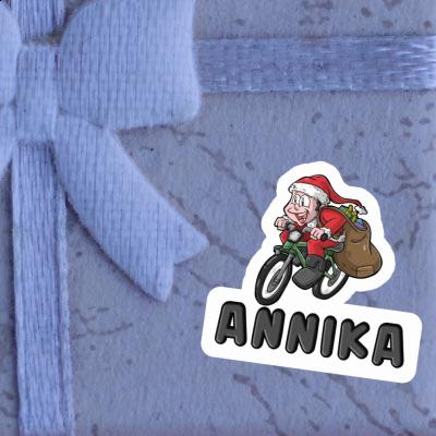 Aufkleber Annika Fahrradfahrer Laptop Image