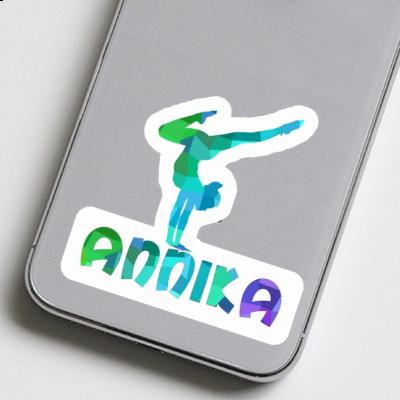 Sticker Annika Yoga-Frau Notebook Image