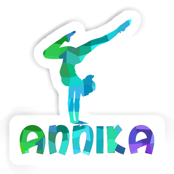 Sticker Annika Yoga-Frau Laptop Image