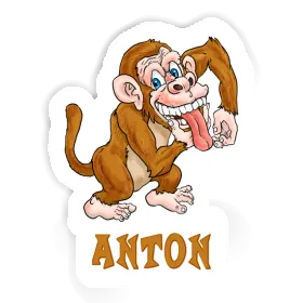 Sticker Affe Anton Image