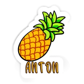 Anton Aufkleber Ananas Image