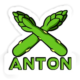 Aufkleber Spargel Anton Image