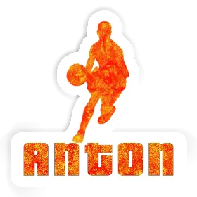 Anton Sticker Basketballspieler Image