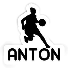 Basketballspielerin Sticker Anton Image