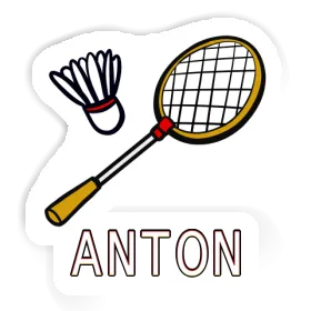 Sticker Badmintonschläger Anton Image