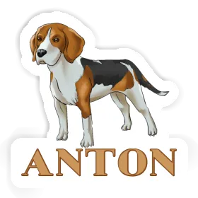 Sticker Anton Beagle Hund Image