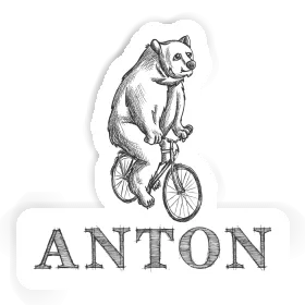 Aufkleber Velofahrer Anton Image