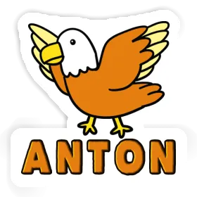 Aufkleber Vogel Anton Image