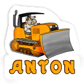 Aufkleber Bulldozer Anton Image