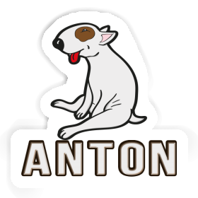 Anton Sticker Bull Terrier Image