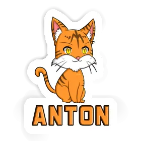 Aufkleber Katze Anton Image