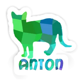 Aufkleber Katze Anton Image