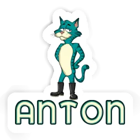 Sticker Katze Anton Image