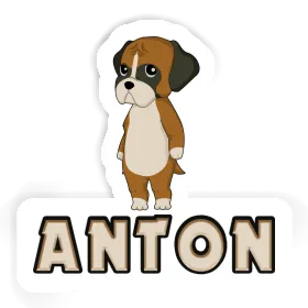 Boxer Sticker Anton Image