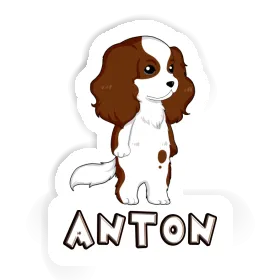 Aufkleber Cavalier King Charles Spaniel Anton Image