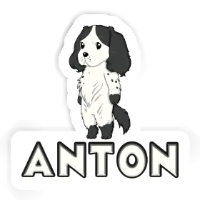 Sticker English Cocker Spaniel Anton Image