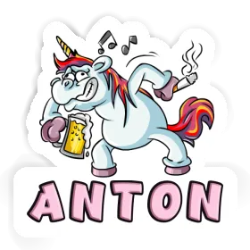 Party-Einhorn Sticker Anton Image