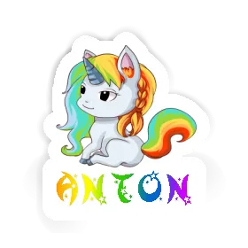 Einhorn Sticker Anton Image