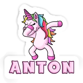 Anton Aufkleber Einhorn Image